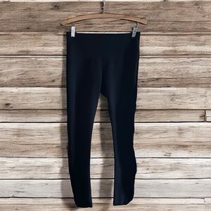 ❄️ 50% off winter Lysse black velvet side trim stripe stretch leggings M